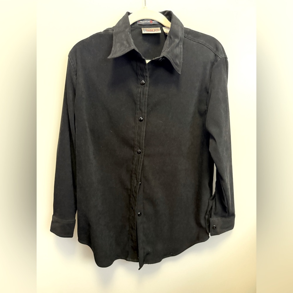 PL vintage Bill Blass Suede Button Up
